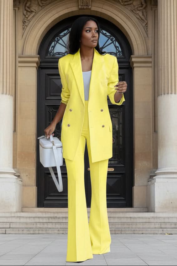 Polished Blazer Suit Set