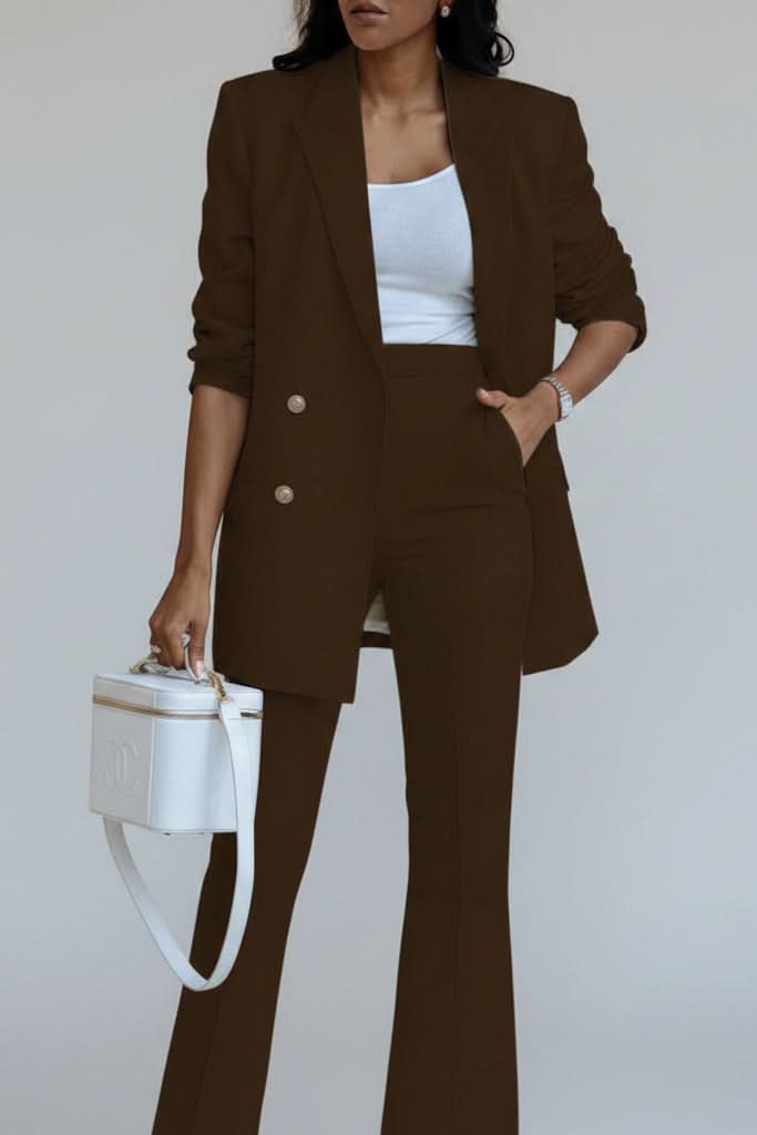 Polished Blazer Suit Set