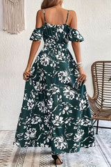 Romantic Maxi Dress Cold Shoulder