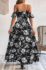 Romantic Maxi Dress Cold Shoulder