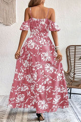 Romantic Maxi Dress Cold Shoulder