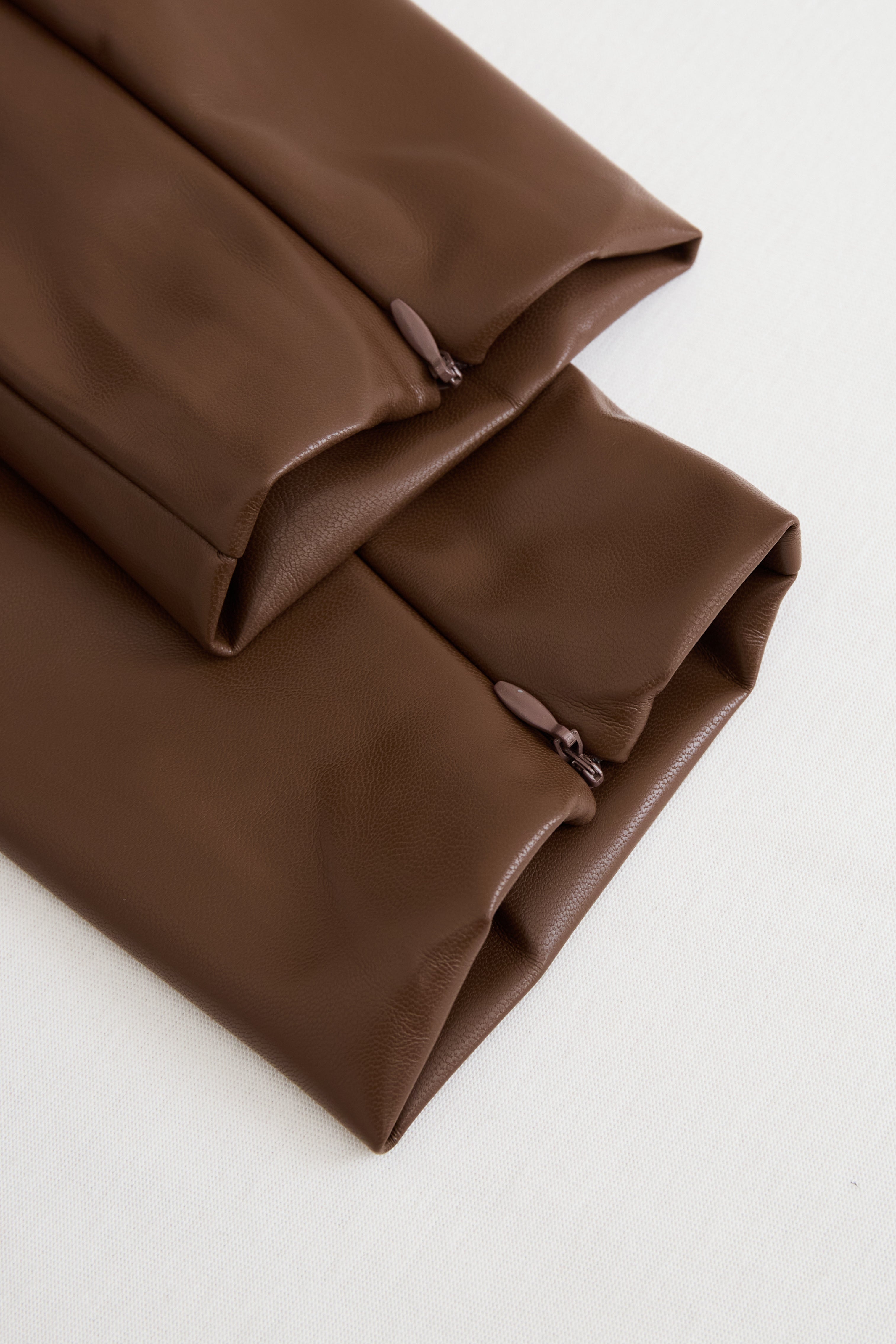 Sophisticated Black Faux Leather Bodycon Dress