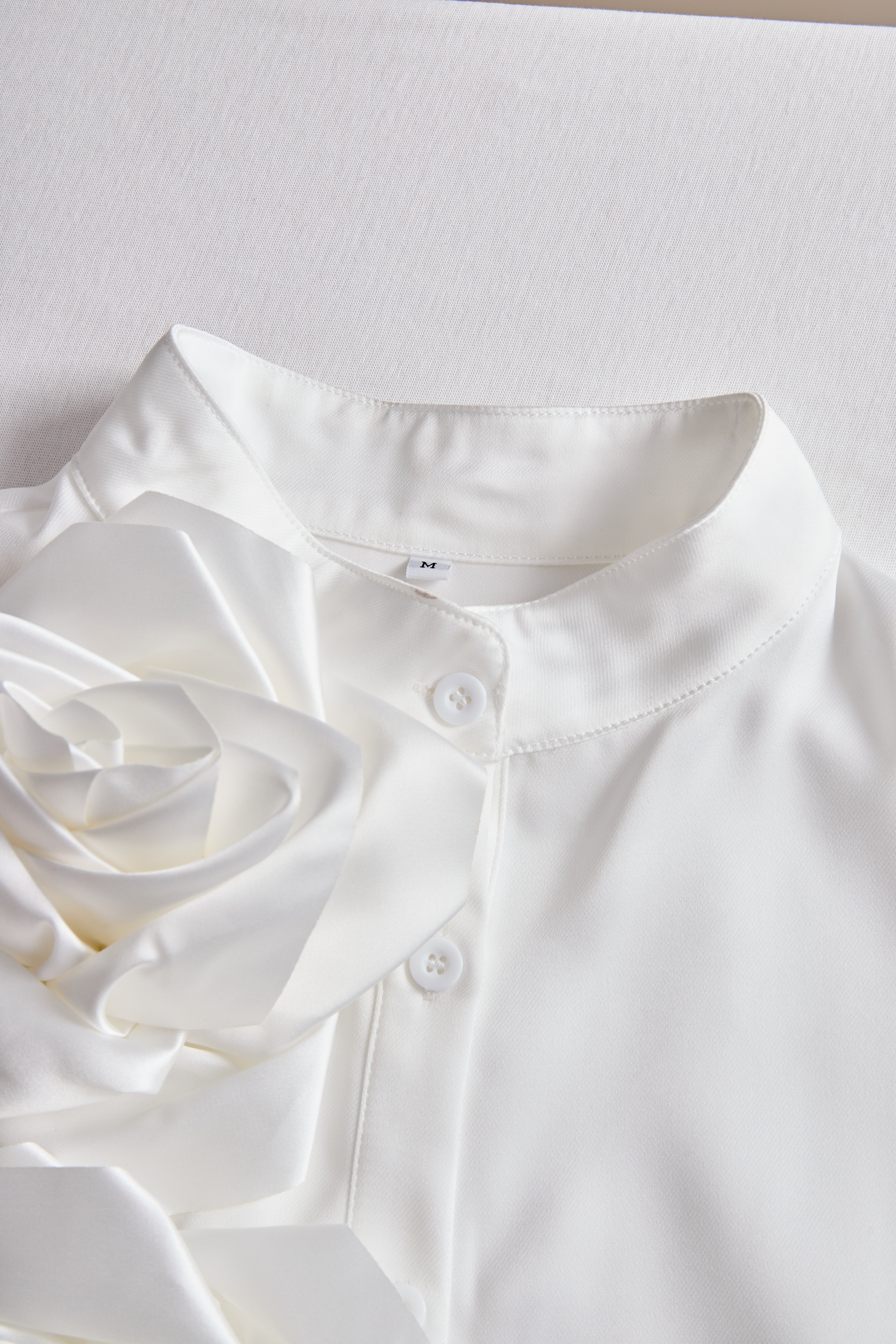 Elegant Blossom Embellished Floral Blouse