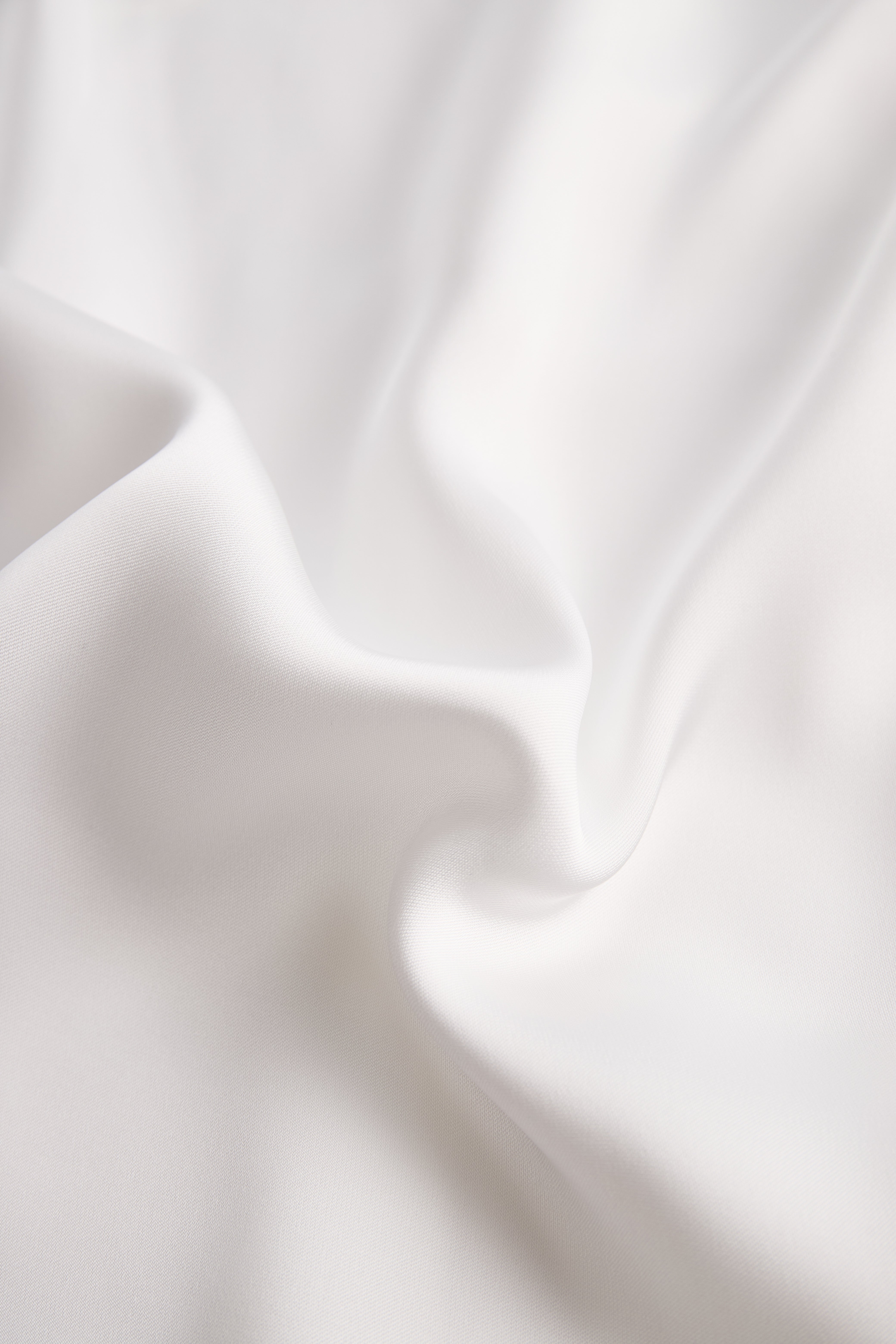 Elegant White Draped Top with Button Detail