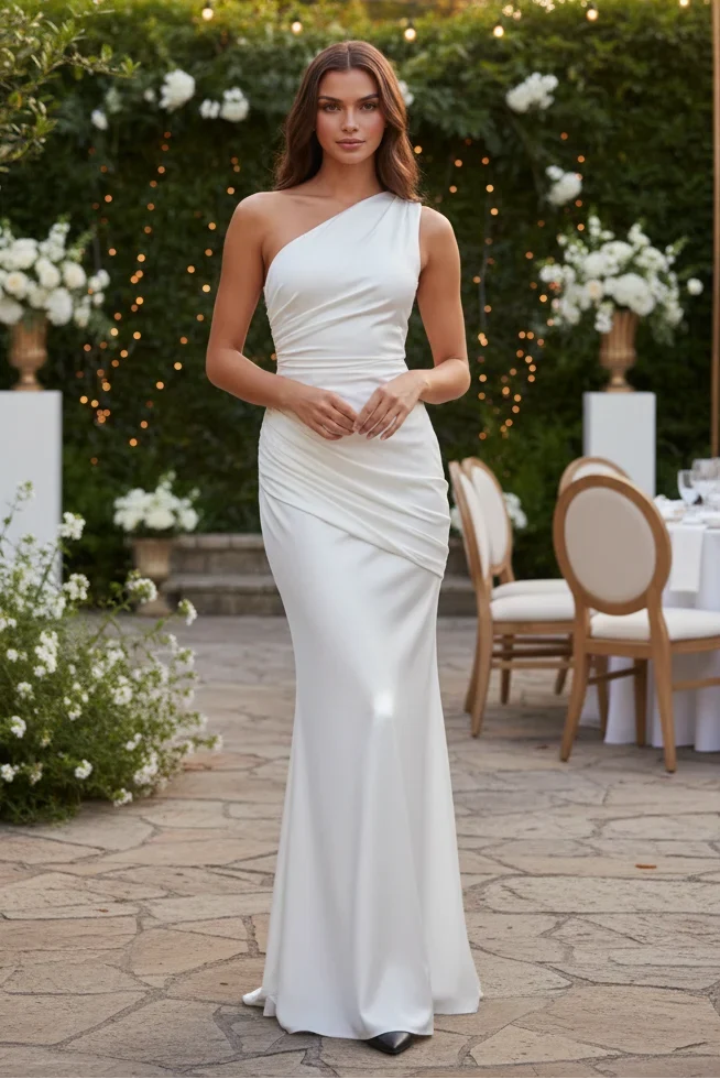 One-Shoulder Maxi Dress