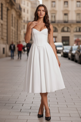 Delicate Flared Midi Dress