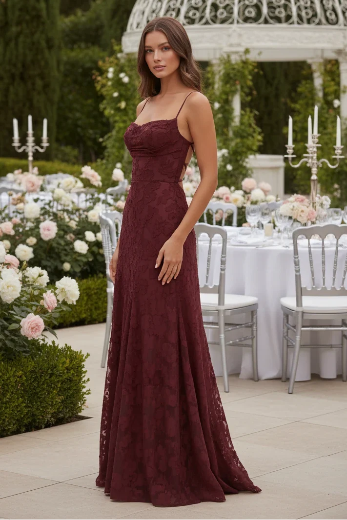 Romantic Texture Maxi Dress