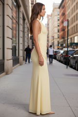 Warm Halter Maxi Dress