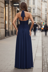 Halter Neckline Maxi Dress
