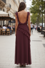 Flattering Ruffled Maxi Dress