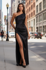 Soft One-Shoulder Maxi Dress