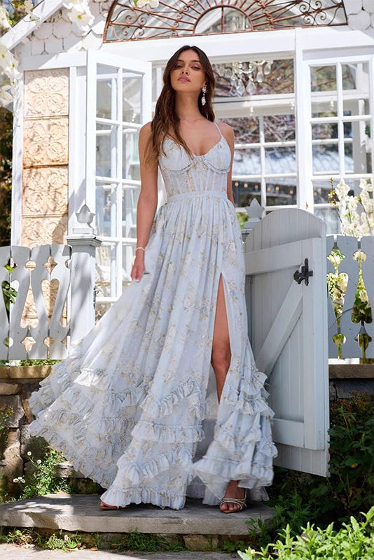 Sophisticated Flowing Maxi Event Dress