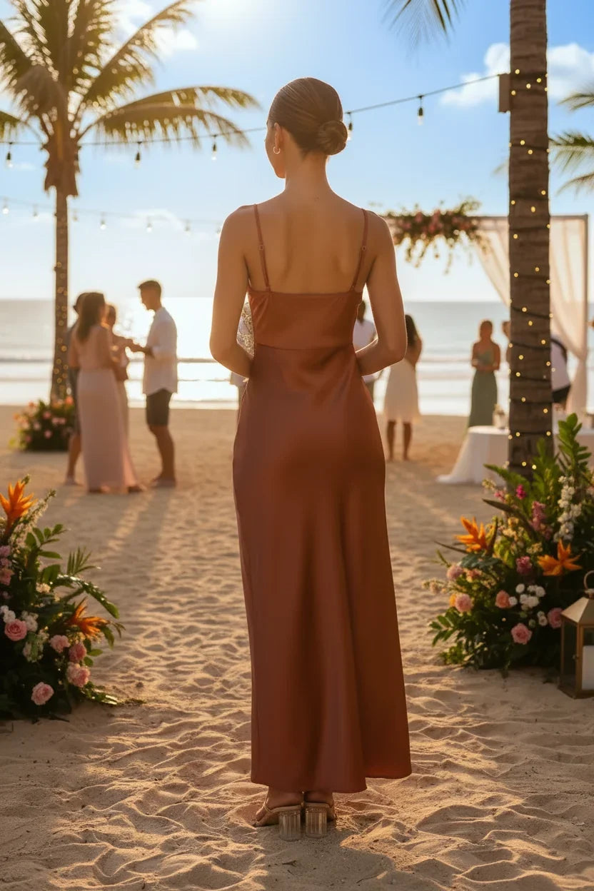 Slip Dress With Side Split