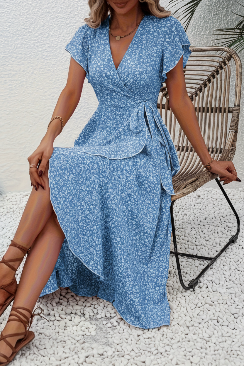Chic Dress Silhouette Vneck