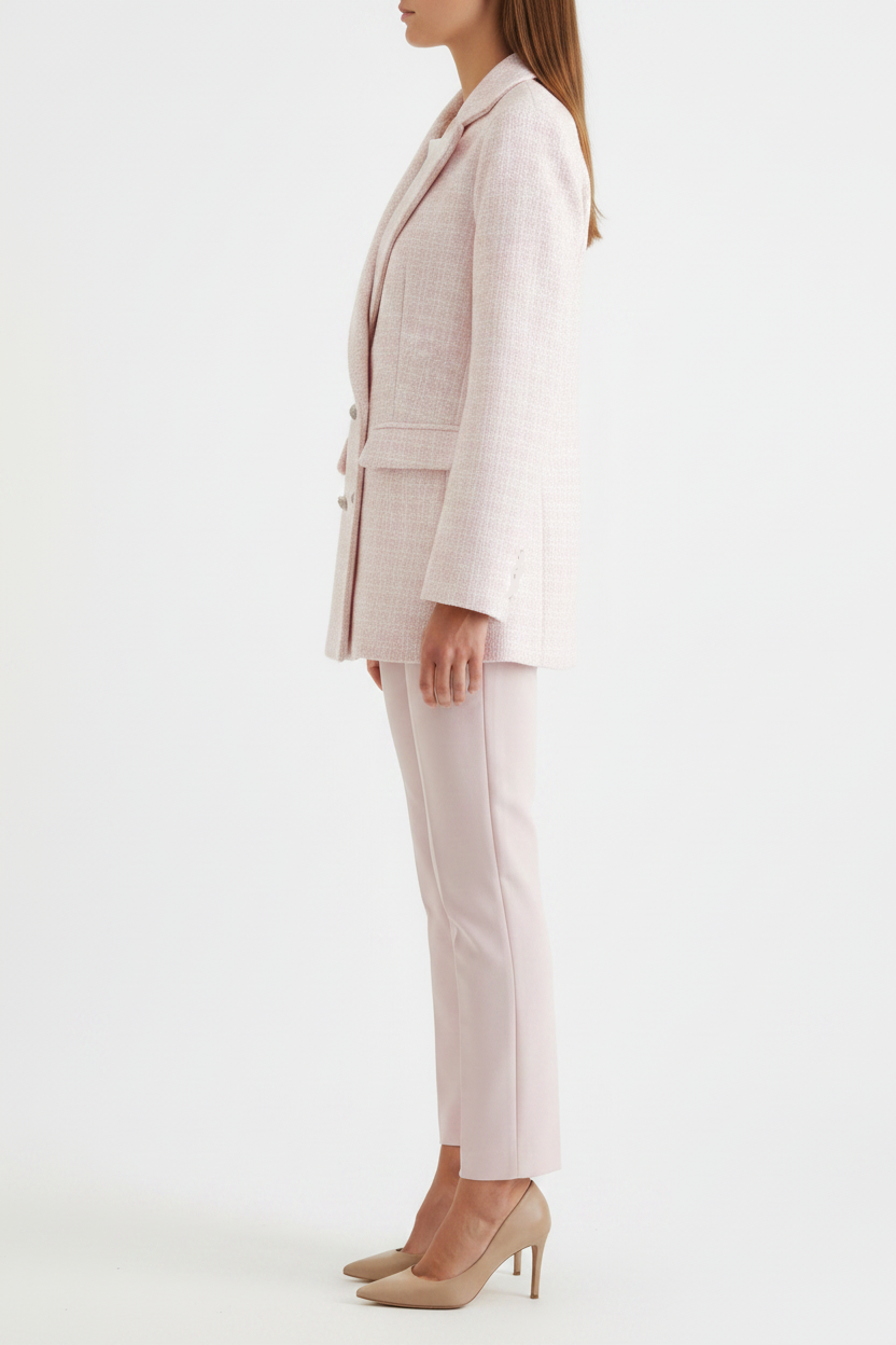 Chic Tweed Pink Blazer