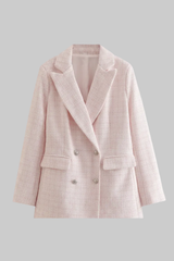 Chic Tweed Pink Blazer