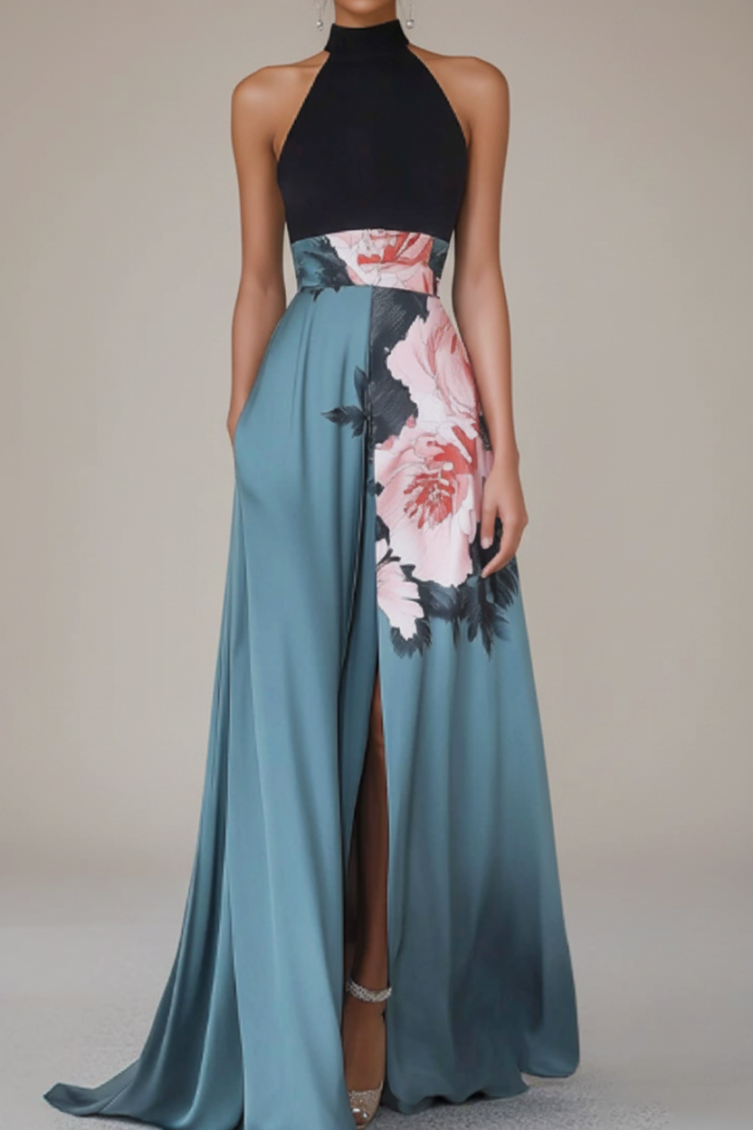 Floral Sleeveless Maxi Dress