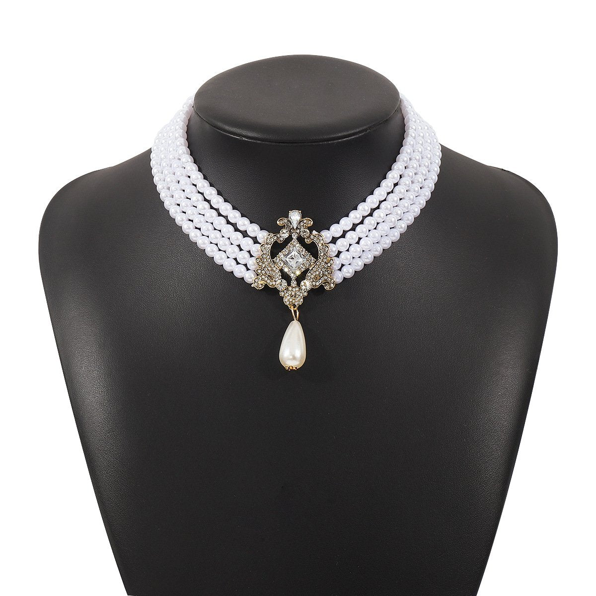 Elegant Faux Pearl Choker